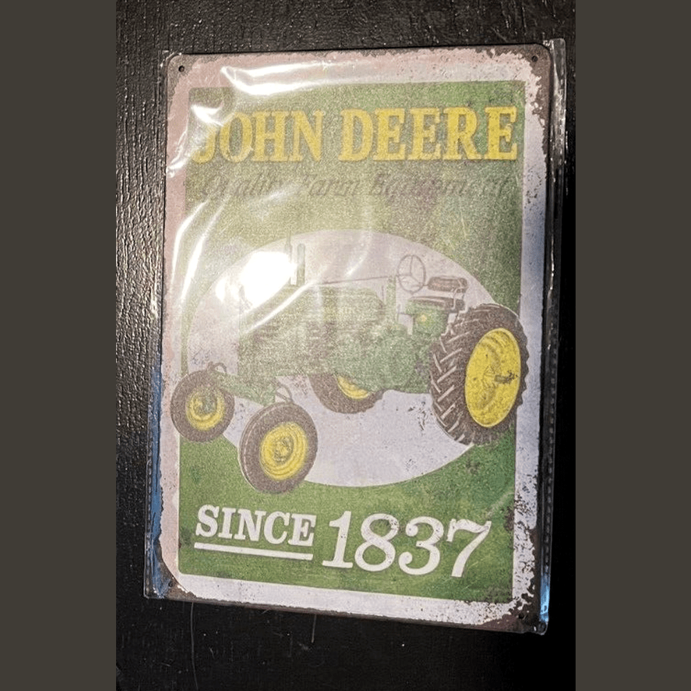 John Deere Since 1837 Novelty Metal Sign 12 x 8 Wall Art Style Your Walls